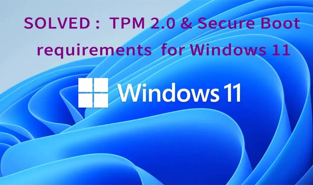 Fix TPM And Secure Boot requirements for Windows 11 Upgrade TPM 2.0 MBR2GPT UEFI
